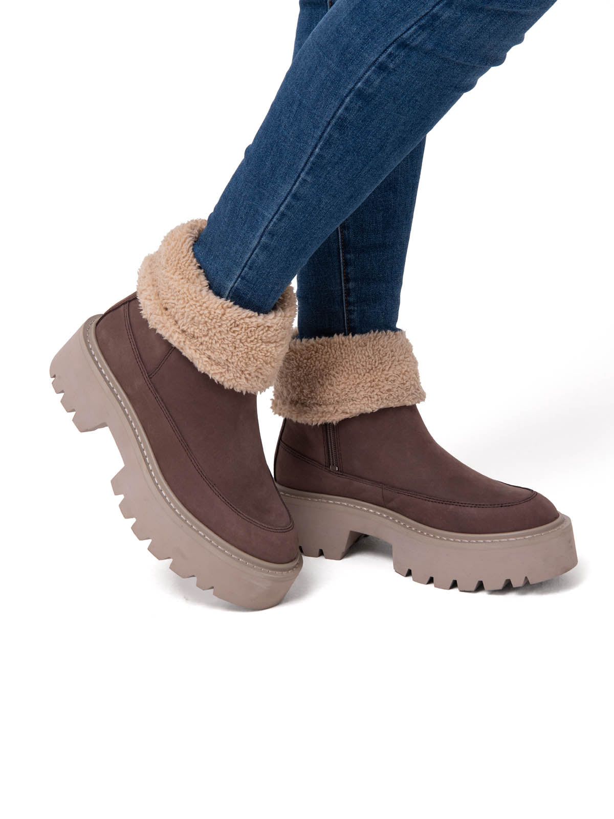 Botines Lifestyle Colorado Max Roll Do Para Mujer Color Café-2