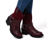 Botines Lifestyle Rewrite Harness Para Mujer Color Rojo-2