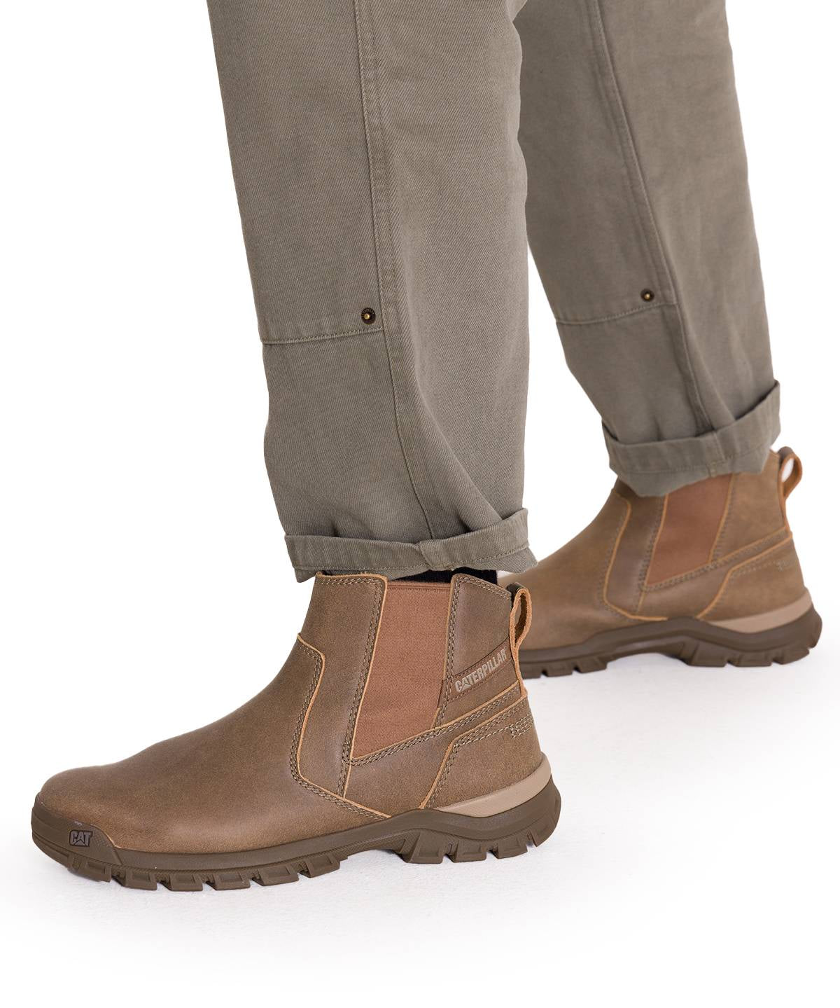 Botines Lifestyle Threshold Chelsea Para Hombre Color Café-2