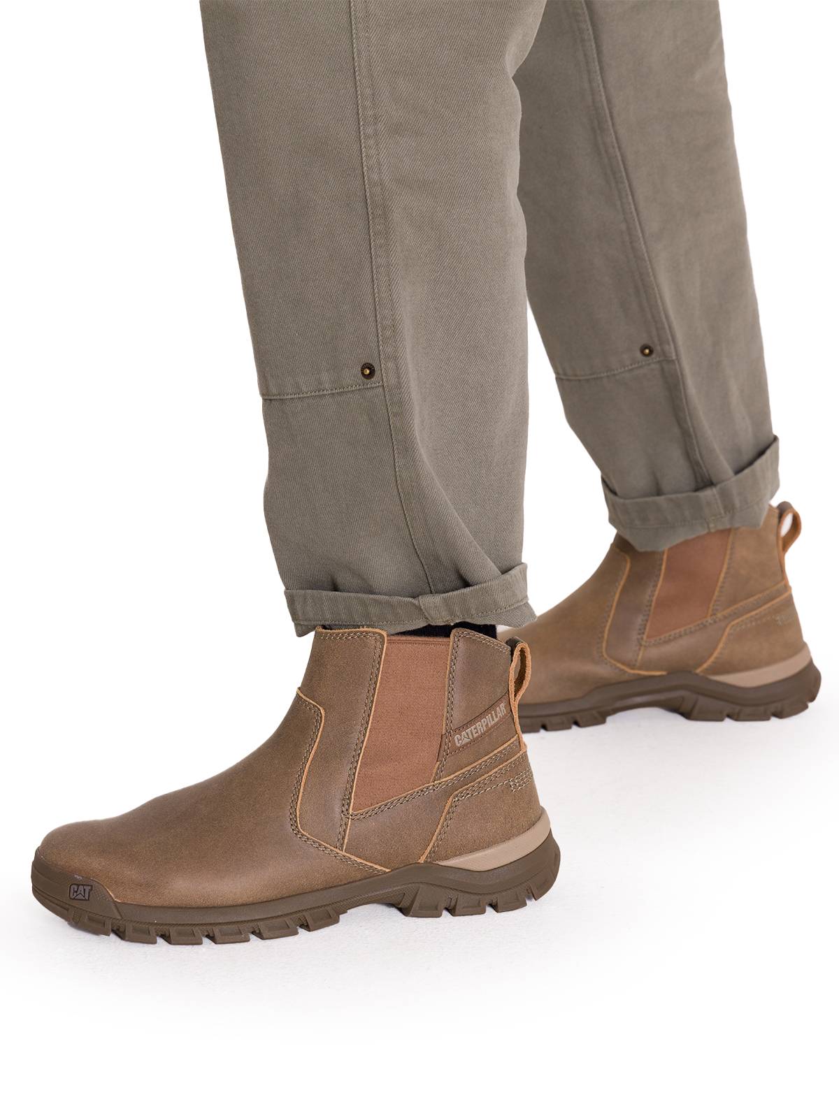 Botines Lifestyle Threshold Chelsea Para Hombre Color Café-2