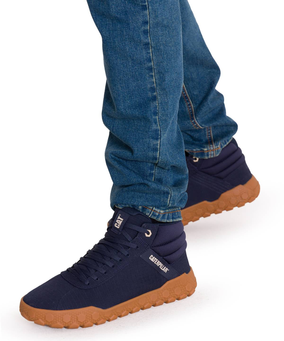 Botines Lifestyle Hex + Mid Canvas Para Hombre Color Azul-2