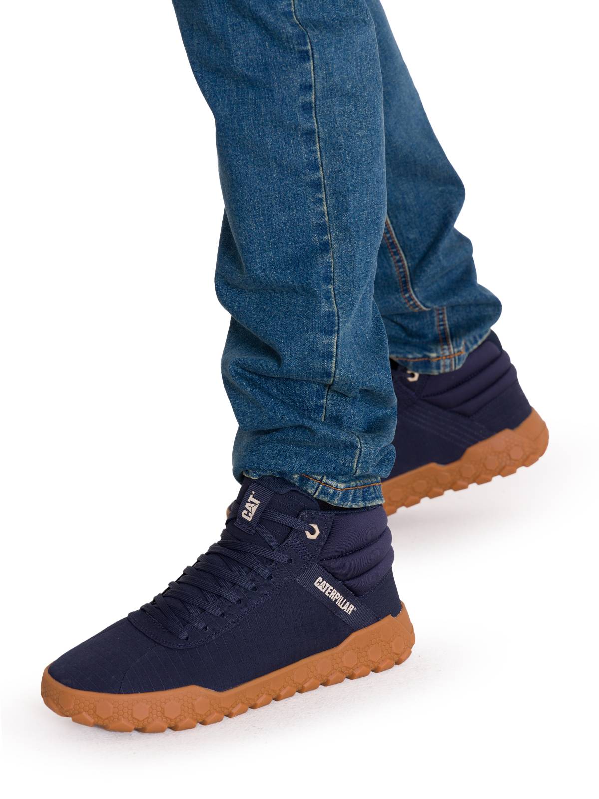 Botines Lifestyle Hex + Mid Canvas Para Hombre Color Azul-2