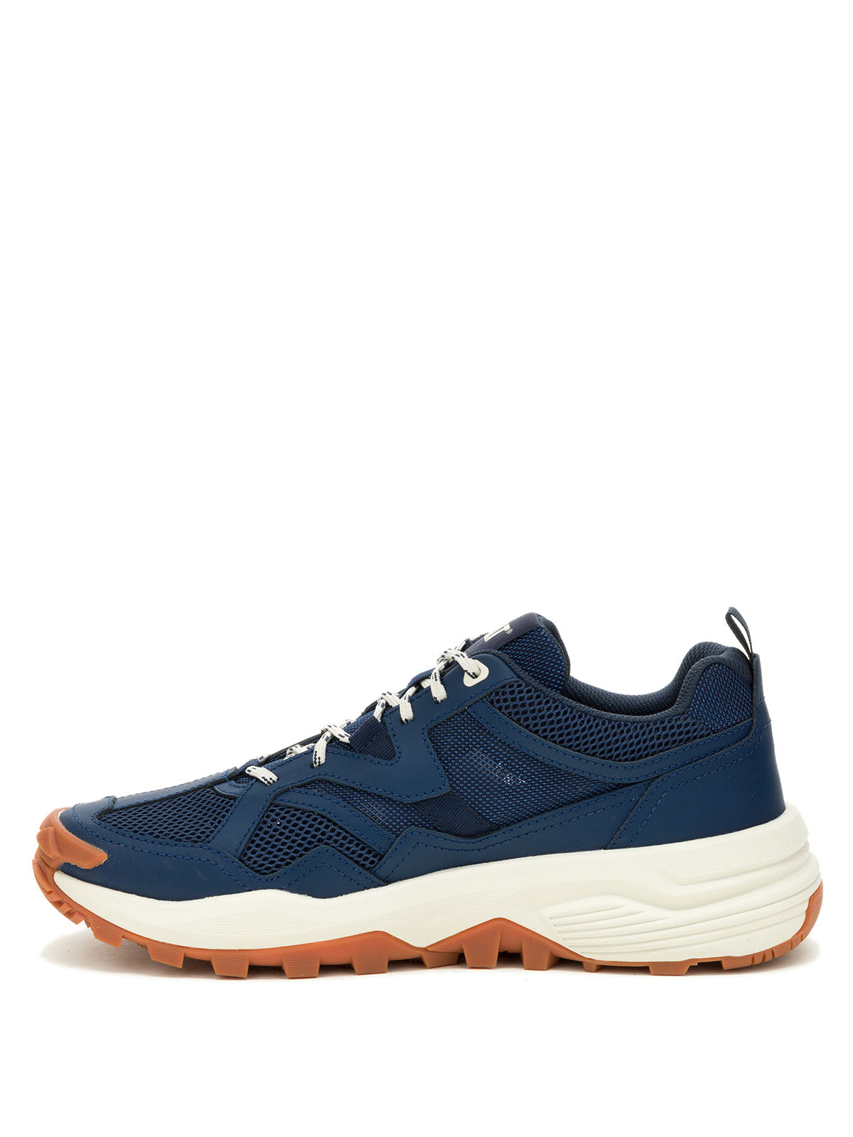 Tenis Lifestyle Grapple Leather Mesh Para Hombre Color Azul-3